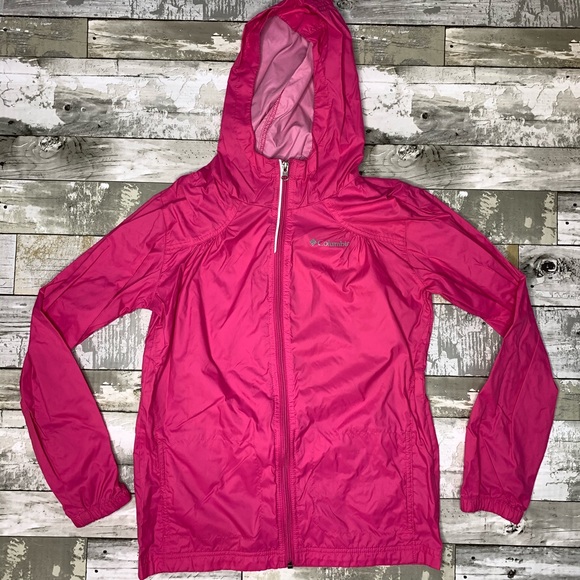 Columbia hot pink switchback rain jacket - Picture 2 of 6